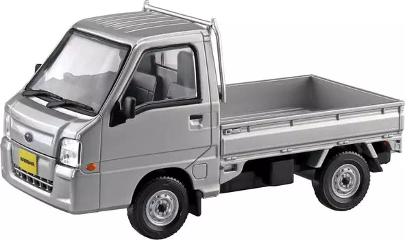 Пластиковый набор для сборки Aoshima Bunka Kyozaisha Raku Truck Subaru Sambar, модель из пластика, серебристый металлик, 1/32, № 05-SS, цветовая кодировка (Машина)
