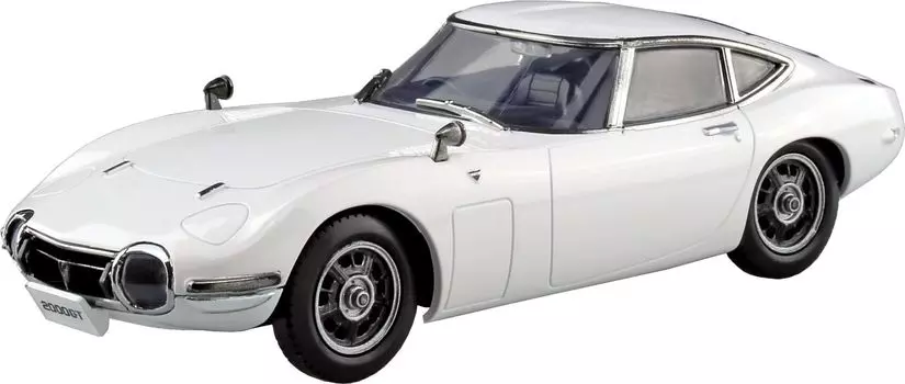 Пластиковый набор для сборки Aoshima Bunka Kyozaisha Raku Toyota 2000GT Pegasus, белая пластиковая модель 1/32 № 06-PW с цветовой кодировкой (Машина)