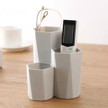 Пластиковый настольный ящик для хранения косметики, держатель для помады, органайзер для инструментов для макияжа, канцелярские принадлежности