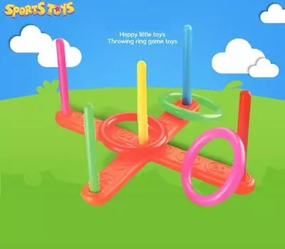 Пластиковый обруч, садовая игра, бильярд, игрушка для отдыха на открытом воздухе, НОВЫЙ набор разноцветный