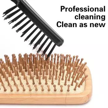 Пластиковый очиститель для расчески Встроенная щетка для волос Средство для удаления волос Бытовая ручка для чистки Щетки для чистки Косметические инструменты Аксессуары