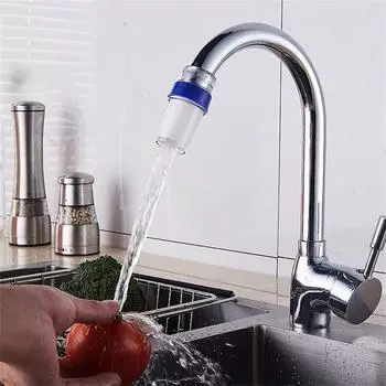 Пластиковый очиститель PP Хлопок Очищающий фильтр Брызгозащищенный фильтр для крана Ванная комната Tap Filter