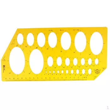 Пластиковый овальный шаблон, закладка, линейка, трафарет для рисования, детский ремесленный инструмент