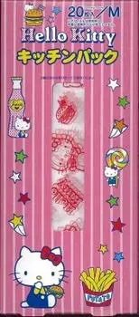 Пластиковый пакет Ube film 32 x 18 см с рисунком Hello Kitty 20 штук (с ластовицей)