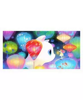Пластиковый пазл Pintoo из 800 деталей, масляная живопись, сложный для взрослых, без деталей, которые нужно нажимать на место [Small Cat s Whisper] (31X59см) [H3324]