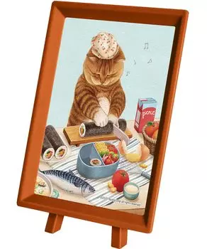 Пластиковый пазл Pintoo из 80 мини-элементов «Поехали!» для детей и без щелчков, чтобы все было на месте [Nyangsongi_Let s Picnic] (8X10см) Взрослые, Штуки,