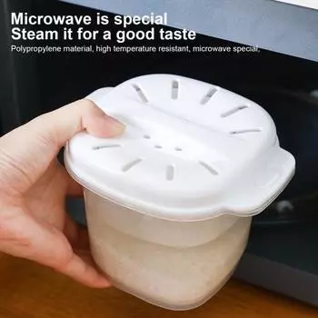 Пластиковый пищевой термостойкий ланч-бокс с расширенными краями, контейнер для ланча большой емкости для дома белый