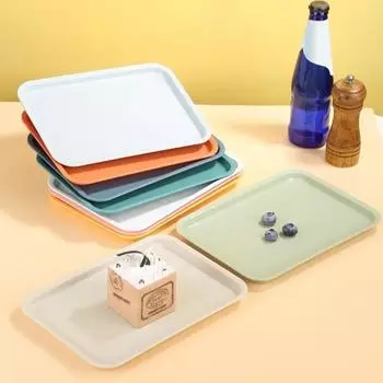 Пластиковый поддон для хранения пшеничной соломы, большая емкость, поддон для десертов для домашнего хозяйства M фиолетовый