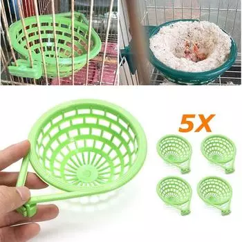 Пластиковый поддон и вкладыш для гнездования канареек, волнистых попугайчиков, 5 x 14 см