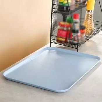Пластиковый поддон Прямоугольный противень для хлеба Поднос для скандинавских десертов Столовая светло-синий