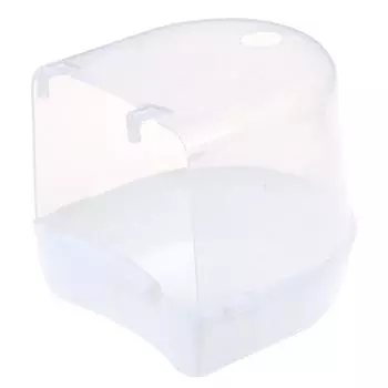 Пластиковый попугай для ванны с водяной баней для птиц для подвесной чаши для попугая белый