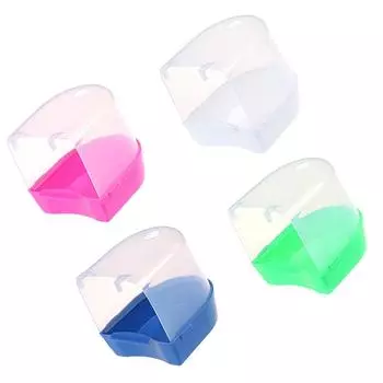 Пластиковый попугай для ванны с водяной баней для птиц для подвесной чаши для попугая розовый