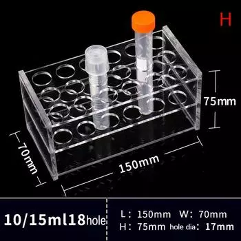 Пластиковый прозрачный центробежный держатель для пробирок, школьные принадлежности, лабораторное оборудование 5ml 24hole