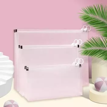 Пластиковый прозрачный трехмерный пакет для документов, офисная бумага, билет, студенческая экзаменационная бумага, выдвижная сумка для хранения A4a5 B6/10pcs