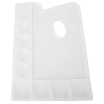 Пластиковый ПВХ утолщение прямоугольник масляная акварель палитра акриловая живопись цветной поддон