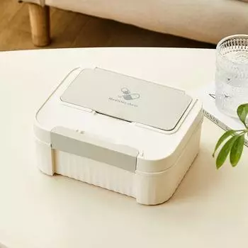 Пластиковый ящик для хранения канцелярских принадлежностей, пылезащитный держатель для карандашей, стильный настольный органайзер для хранения вещей в офисе белый