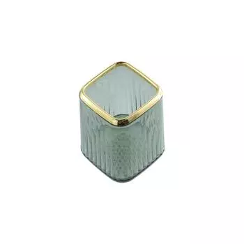 Пластиковый ящик для хранения косметики Прозрачный/зеленый держатель для ручек Ведро для кистей для макияжа Туалетный столик зелёный