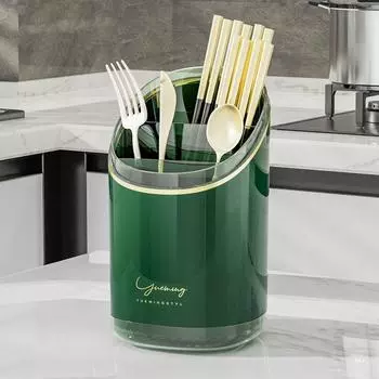 Пластиковый ящик для хранения палочек для еды, экономящий место, держатель для хранения столовых приборов для домашнего хозяйства белый