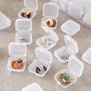 Пластиковый ящик для хранения, портативный, большой емкости, пыленепроницаемый, шкатулка для украшений, ожерелье, серьги, отделка, шкатулка для украшений 1