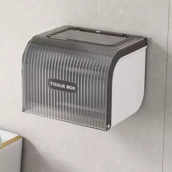 Пластиковый ящик для хранения салфеток, непробиваемая вешалка для бумажных полотенец, держатель рулонов бумажных салфеток для ванной комнаты жёлтый