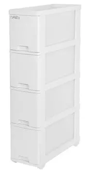 Пластиковый ящик для хранения Sanko Gap Vantes Rim 4 яруса Ширина x Глубина 45 x Высота Белый 18,2 79,9 см белый
