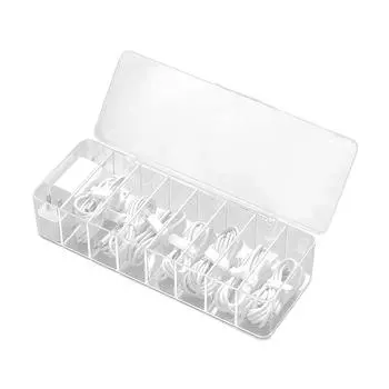 Пластиковый ящик для укладки кабелей, настольный органайзер для шнуров, ящик для хранения шнуров питания телевизора, компьютера