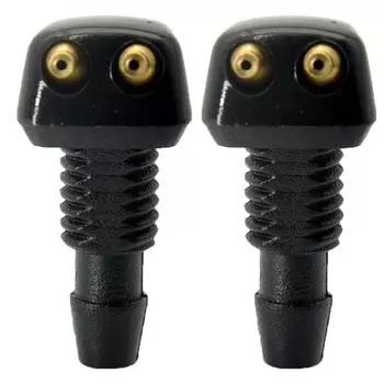 Пластиковый распылитель воды для розетки DIY Kit Форсунка стеклоочистителя омывателя ветрового стекла Форсунки для водяного вентилятора Крышка носика чёрный