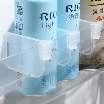 Пластиковый разделитель для холодильника, накладной зажим для перегородки холодильника, многофункциональный, свободная комбинация, хранение и сортировка, изоляционная перегородка One Size белый