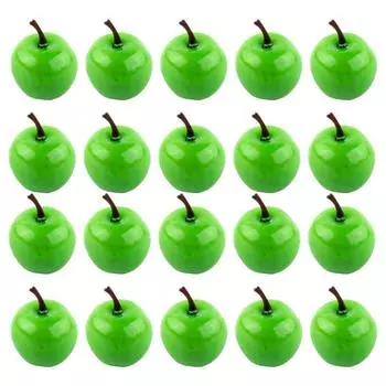 Пластиковый реквизит для имитации фруктов, имитация фруктов 3,5 см х 3 см зелёный