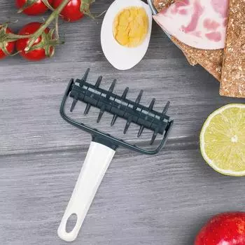 Пластиковый ролик для пиццы, хлеба, иглы, перфораторы, сделай сам, тесто для теста, кухонные инструменты