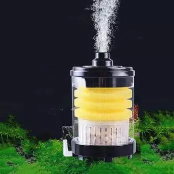 Пластиковый рыбий стул туалет мини аквариум фильтр для воды практичный всасывающий фильтр коллектор дом filter