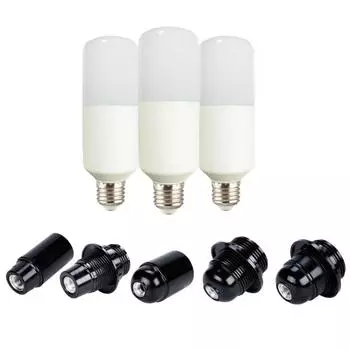 Пластиковый самоблокирующийся бакелитовый патрон для лампы E27/E14 светодиодная головка для напольного рабочего стола Style D