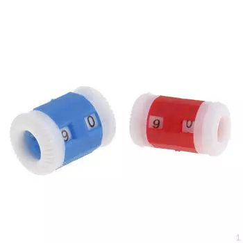 Пластиковый счетчик рядов для вязания 2 размеров, круглый маркер для петель диаметром 2–8 мм