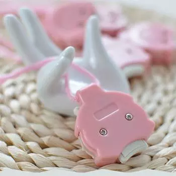 Пластиковый счетный механизм для рукоделия, мини-подвеска для вязания крючком, плетения, пряжи, счетчик рядов розовый