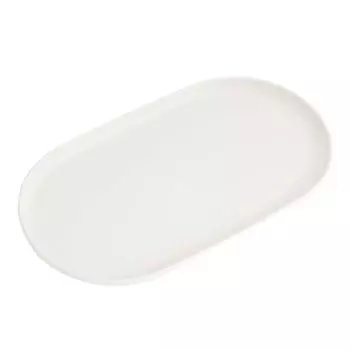 Пластиковый сервировочный поднос овальное блюдо тарелка столовая посуда десертный поднос свадебная вечеринка белый