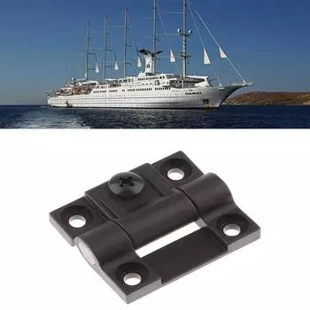 Пластиковый шарнир управления положением, сменный Southco E6-10-501-20, регулируемый крутящий момент, черный, 42x36x5 мм, потайные отверстия, черный чёрный