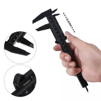Пластиковый штангенциркуль для татуировки, линейка, измерительные штангенциркули для бровей, перманентный макияж, портативные измерительные инструменты 80/150 мм