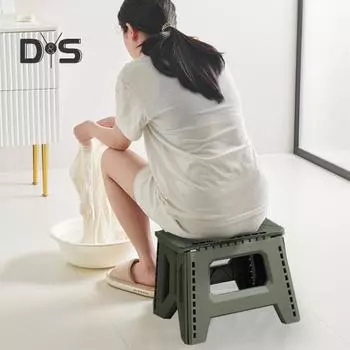 Пластиковый складной табурет с переносной ручкой, удерживающий 400 фунтов, легкий, прочный, для кемпинга, охоты, пикника, рыбалки, мини-складное сиденье стула зелёный