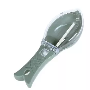 Пластиковый скребок для очистки чешуи рыбьей кожи, ручная щетка для рыбы и морепродуктов зелёный