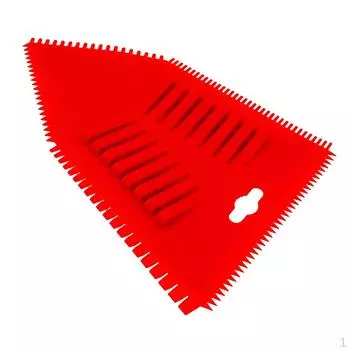 Пластиковый скребок с рисунком древесины, настенная живопись, украшение, инструмент «сделай сам», красный