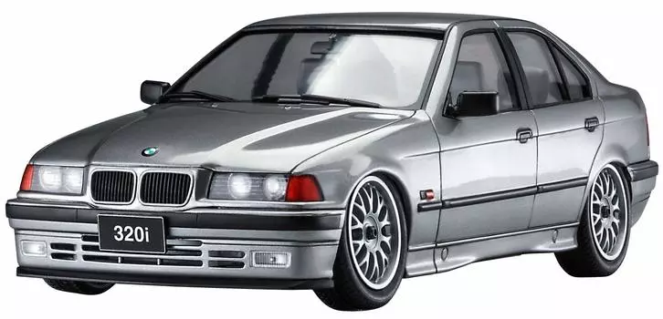 Пластиковый спойлер BMW 320i Hasegawa, модель 20491 1/24 с подбородком