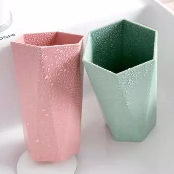 Пластиковый стакан для ополаскивателя полости рта Кружка для воды Принадлежности для ванной комнаты Стаканы Аксессуары и инструменты для путешествий для дома Подставка для зубных щеток Чашка синий