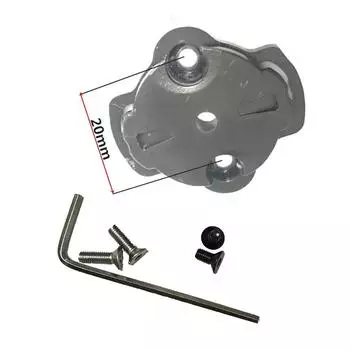 Пластиковый стальной кронштейн адаптер 20g адаптер велосипед черный