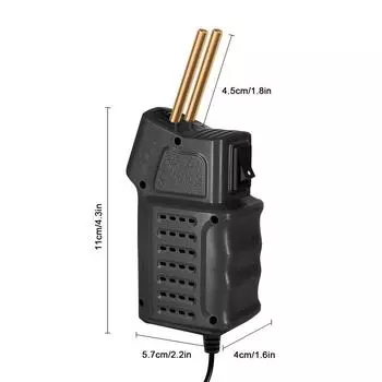 Пластиковый сварочный аппарат, пластиковый сварочный комплект с 200 горячими скобами, мини-ручной сварочный аппарат для ремонта пластиковых трещин на бампере автомобиля US чёрный