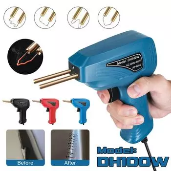 Пластиковый сварочный степлер Пластиковый сварочный аппарат Термофены Ремонт бампера Пластиковый сварочный аппарат Электросварочный паяльник EU синий