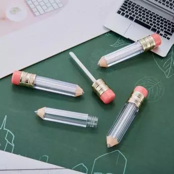 Пластиковый тюбик для блеска для губ с кисточкой, прочный, самодельный, пустой флакон для дозирования глазури