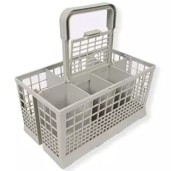 Пластиковый универсальный сменный контейнер для хранения корзины для столовых приборов для посудомоечных машин серый
