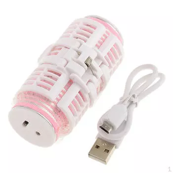 Пластиковый USB перезаряжаемый ролик для укладки волос, бигуди, зажим «сделай сам»