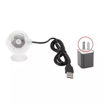 Пластиковый Водонепроницаемый Погружной Светодиодный Аквариумный Цветной Градиентный Ночной Прожектор синий