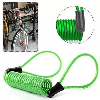 Пластиковый замок дискового тормоза Портативный замок для шлема Стальная катушка